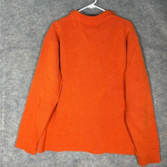 Ralph Lauren Orange Quarter-Zip Sweatshirt - Picture 10 of 11
